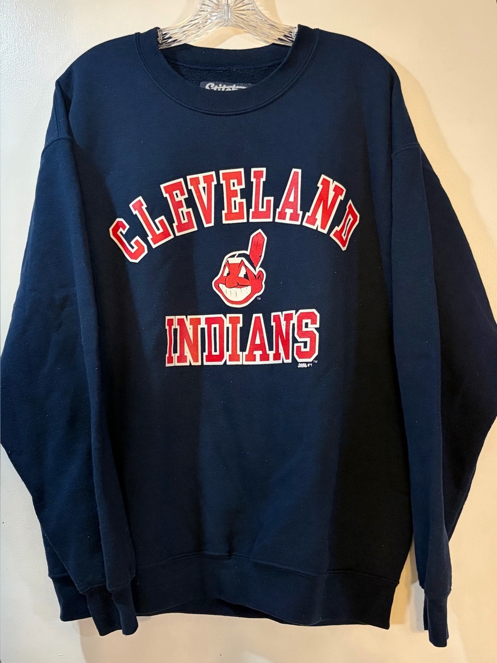 Stitches Cleveland Indians Sweatshirt Adult Size Large